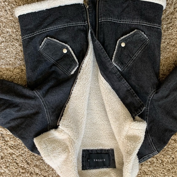 Denim Sherpa jacket - Picture 2 of 3